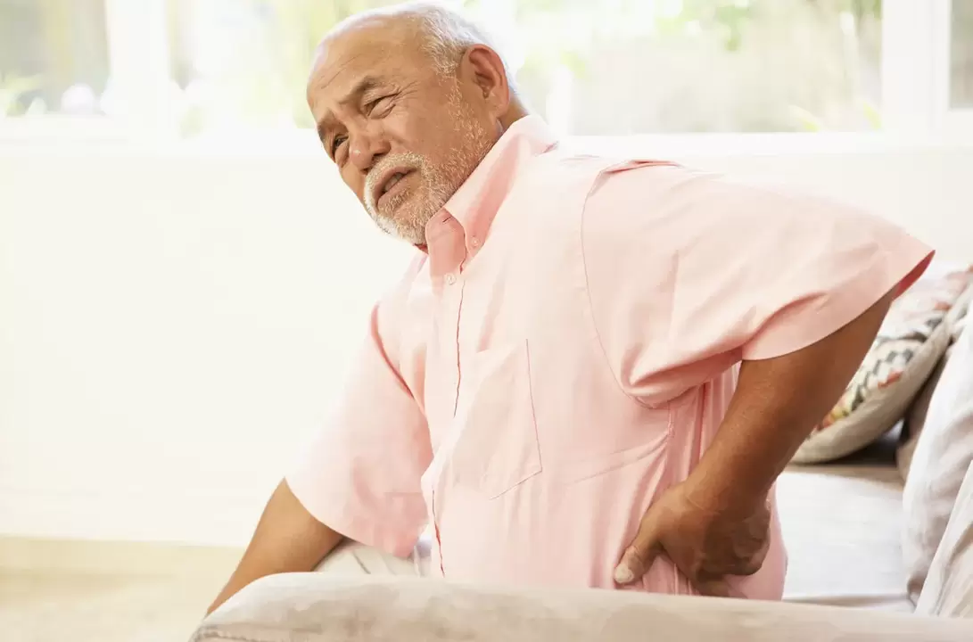 Low back pain with lumbar osteochondrosis