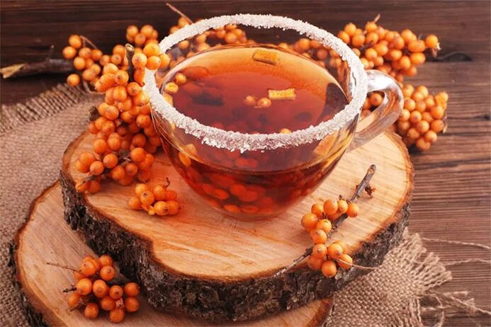 Seabuckthorn tea in the treatment of cervical osteochondrosis